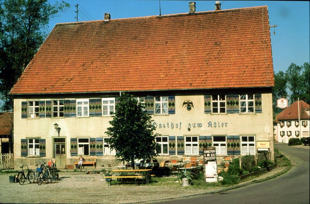 ehemaliger Gasthof zum Adler auf historischem Bild