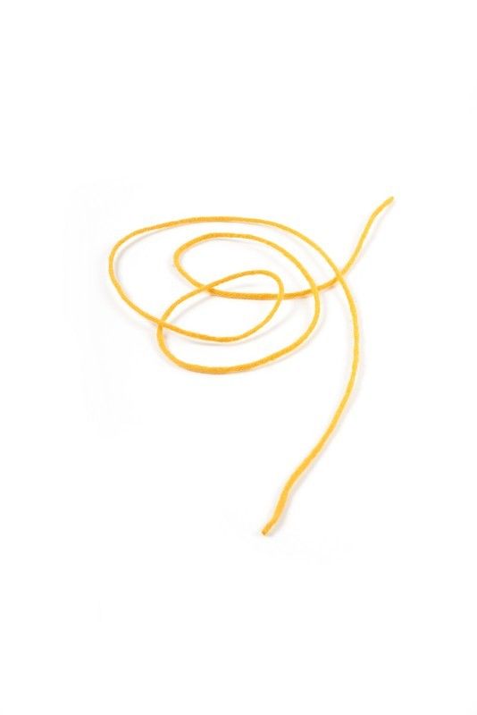 gelbe Filzschnur, Freisteller