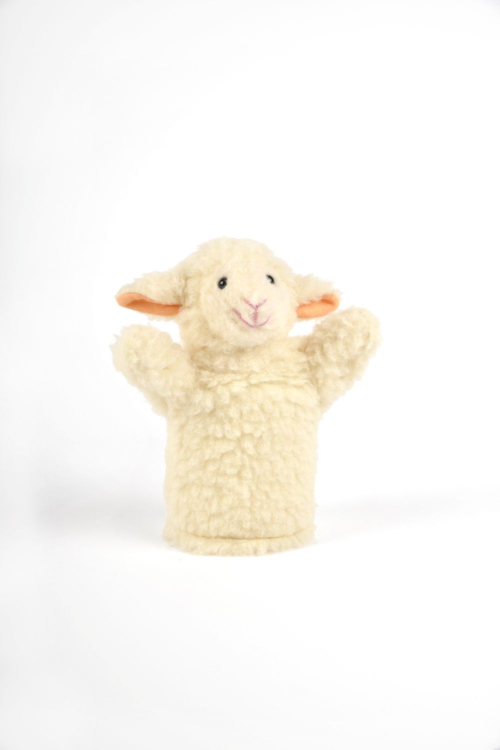 weiße Schafhandpuppe, Freisteller