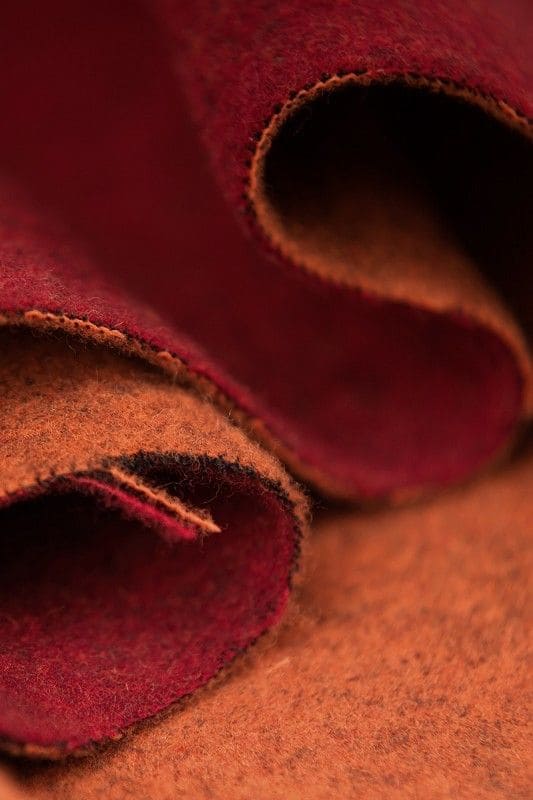 Web-Doubleface rot/orange rot/oranger Web Doubleface Stoff