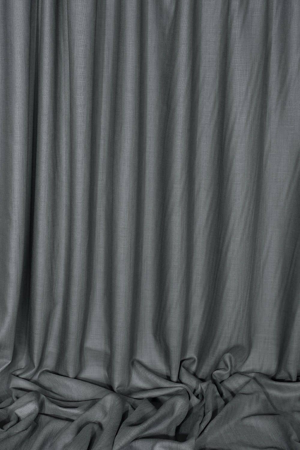 grauer schwerer Walkstoff aus bio Wolle (kbT)