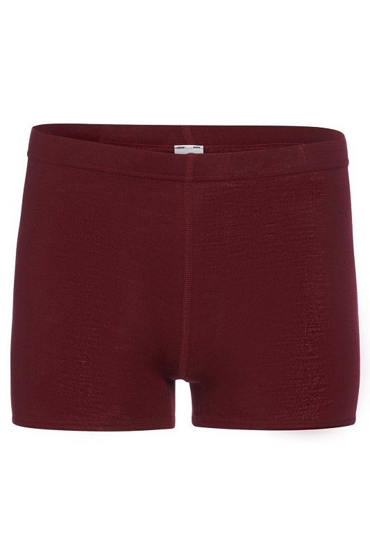 bordeauxrote Panty aus bio Wolle (kbT) und Seide, Freisteller von vorne