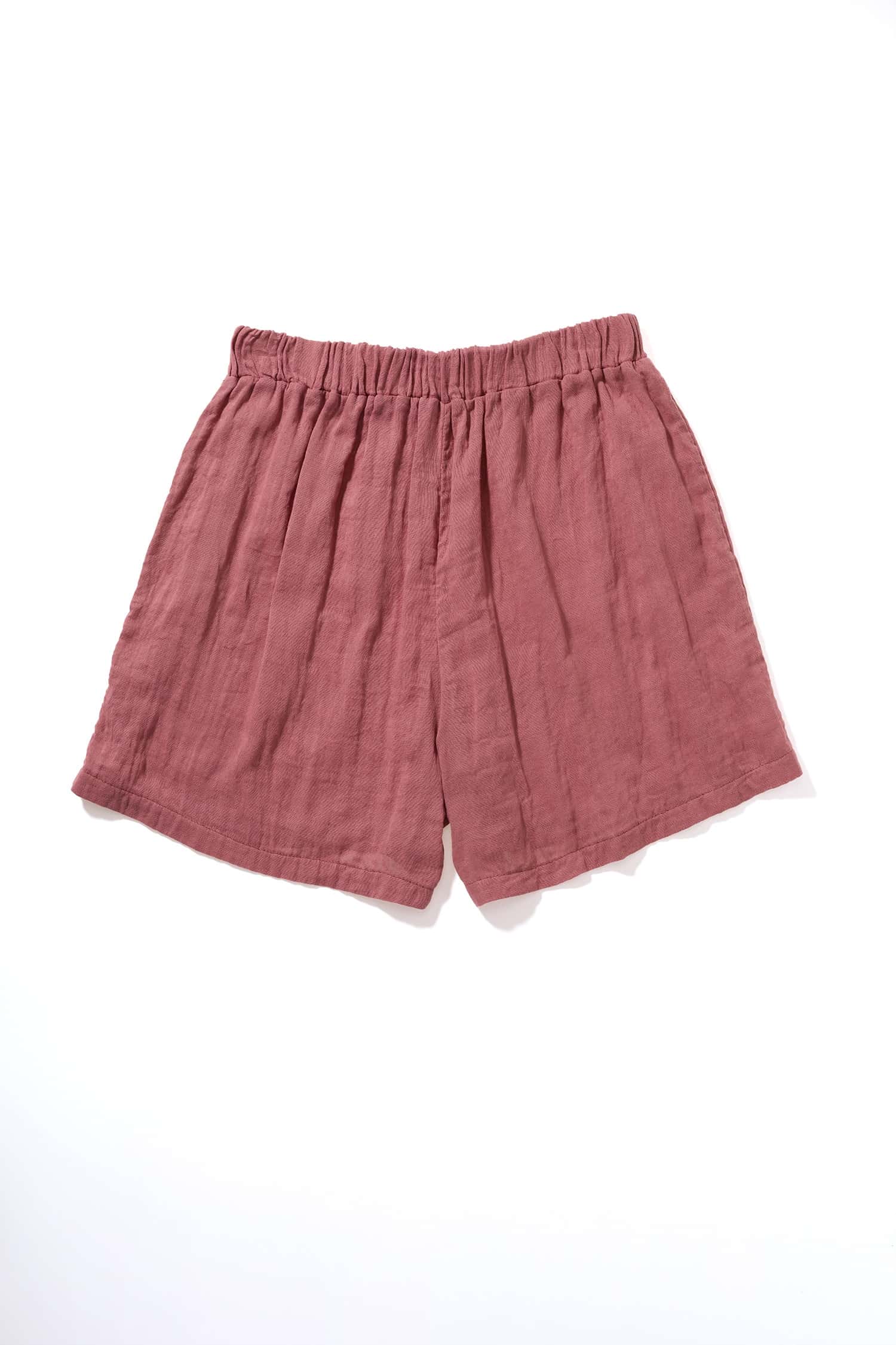 Damenshorts aus Bio-Baumwoll-Musselin Damenshorts aus Bio-Baumwoll-Musselin