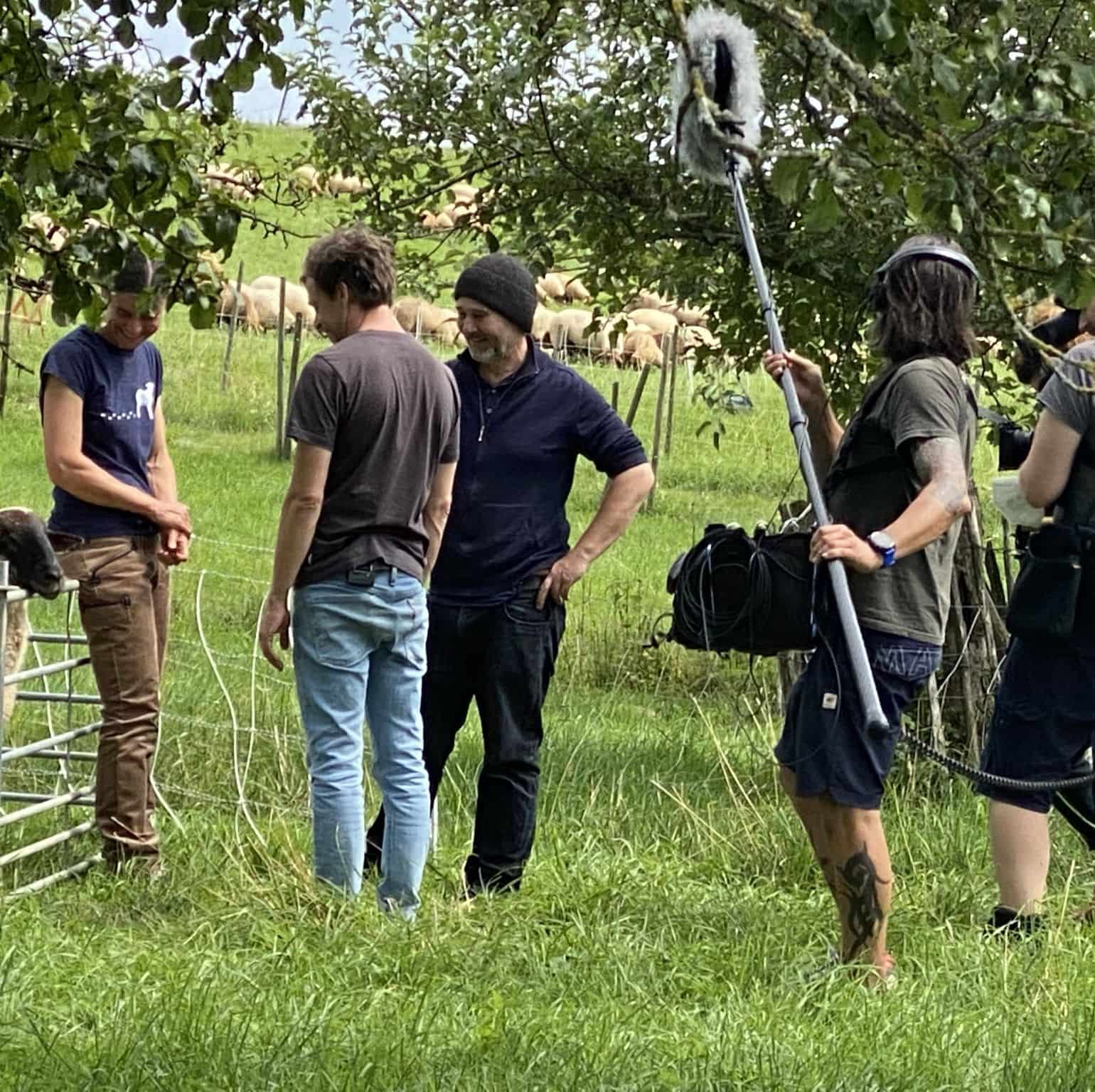 Dreharbeiten von Checker Tobi auf dem Finkhof