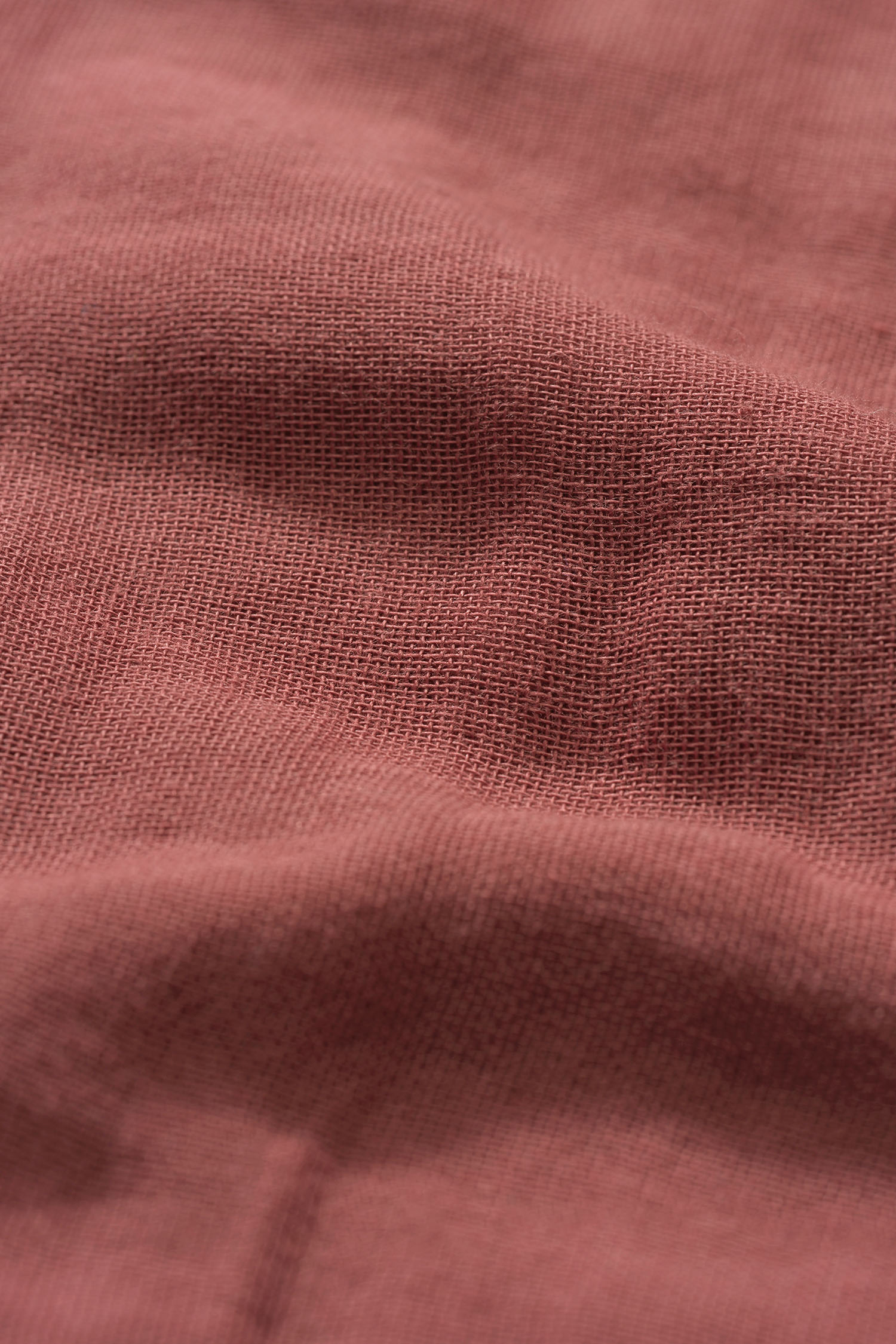 altrosa Baumwollmusselin aus bio Baumwolle (kbA) vom Finkhof