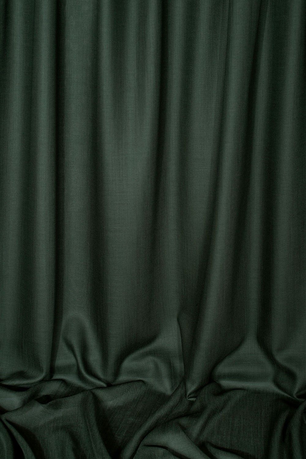 waldgrüner Wollmouselinestoff aus bio Wolle (kbT)