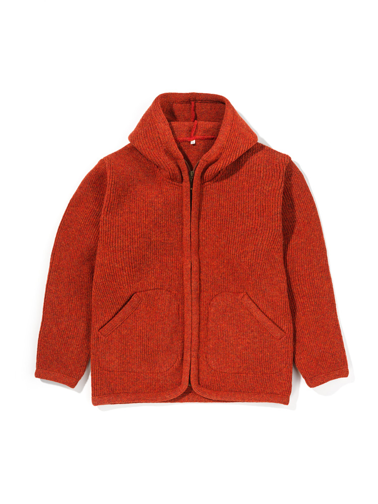 Finkhof-Wollwalk-Kapuzenjacke siena Gr. M