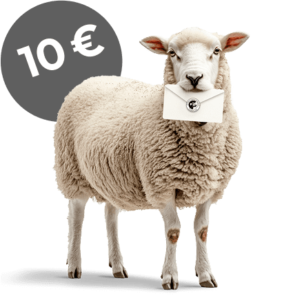 finkhof-schaf-mit-brief-und-rabatt-10Euro-desktop Schaf mit Brief im Mund