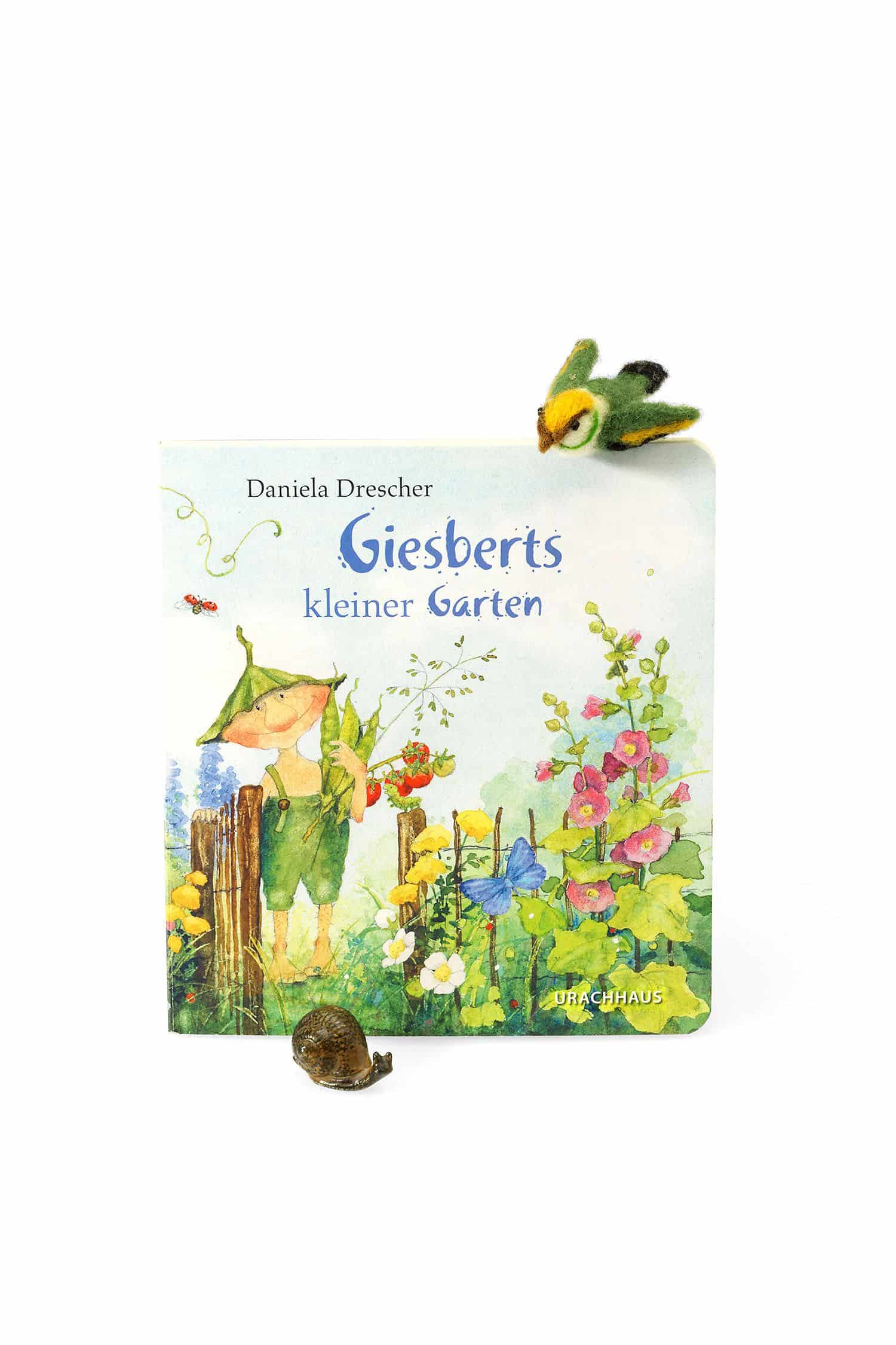 Buch ,,Giesberts kleiner Garten", Freisteller mit Vögeln