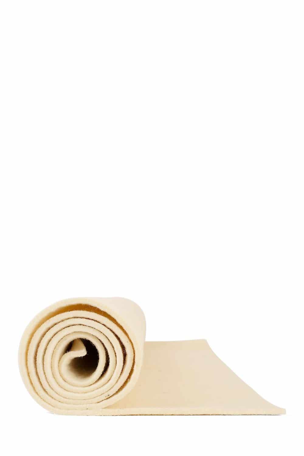 liegende Rolle vom Finkhof Matratzenschoner aus bio Wolle (kbT)