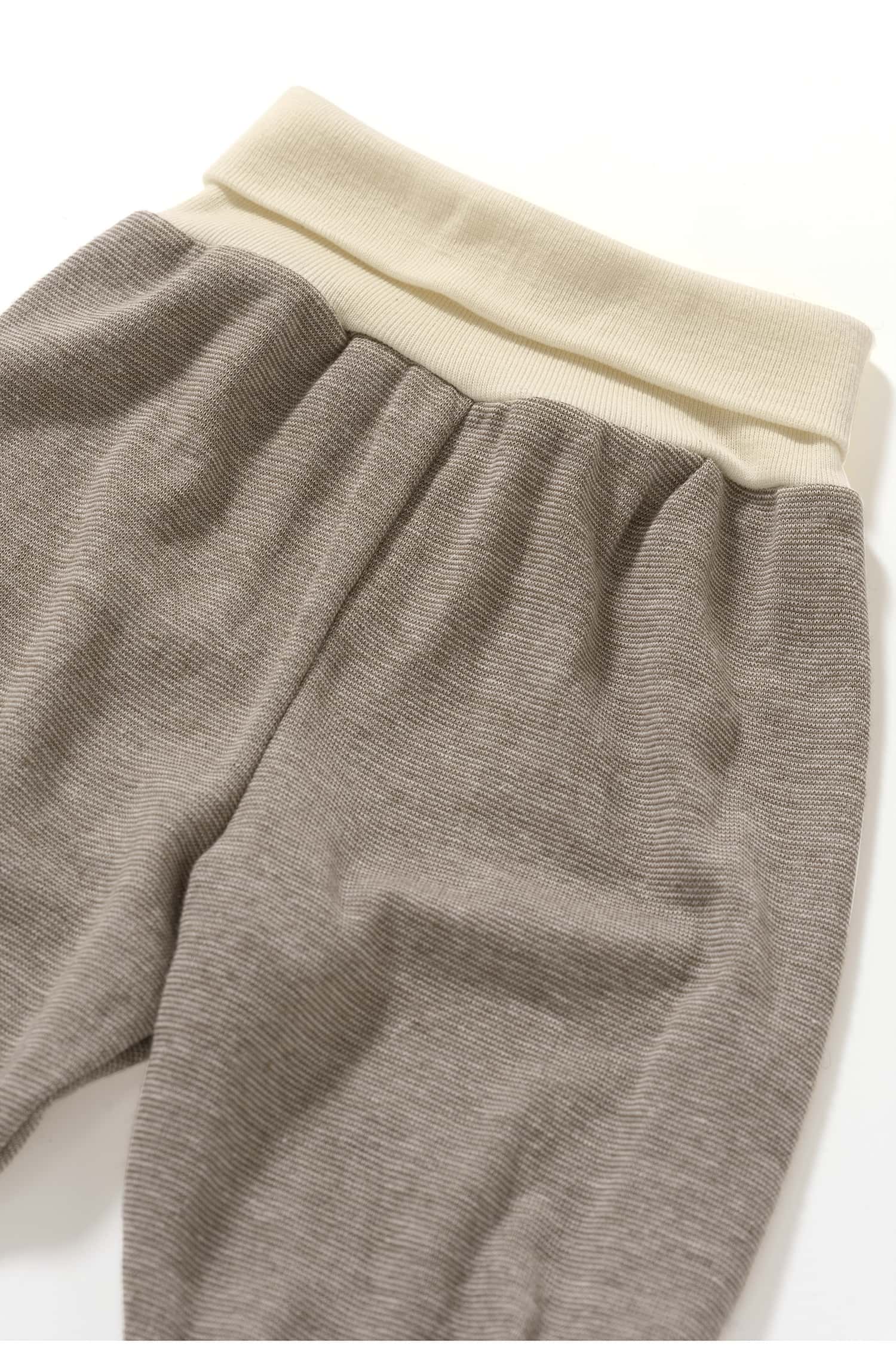 Baumwolle-Wolle-Seide Babyhose mit Bio-Fasern