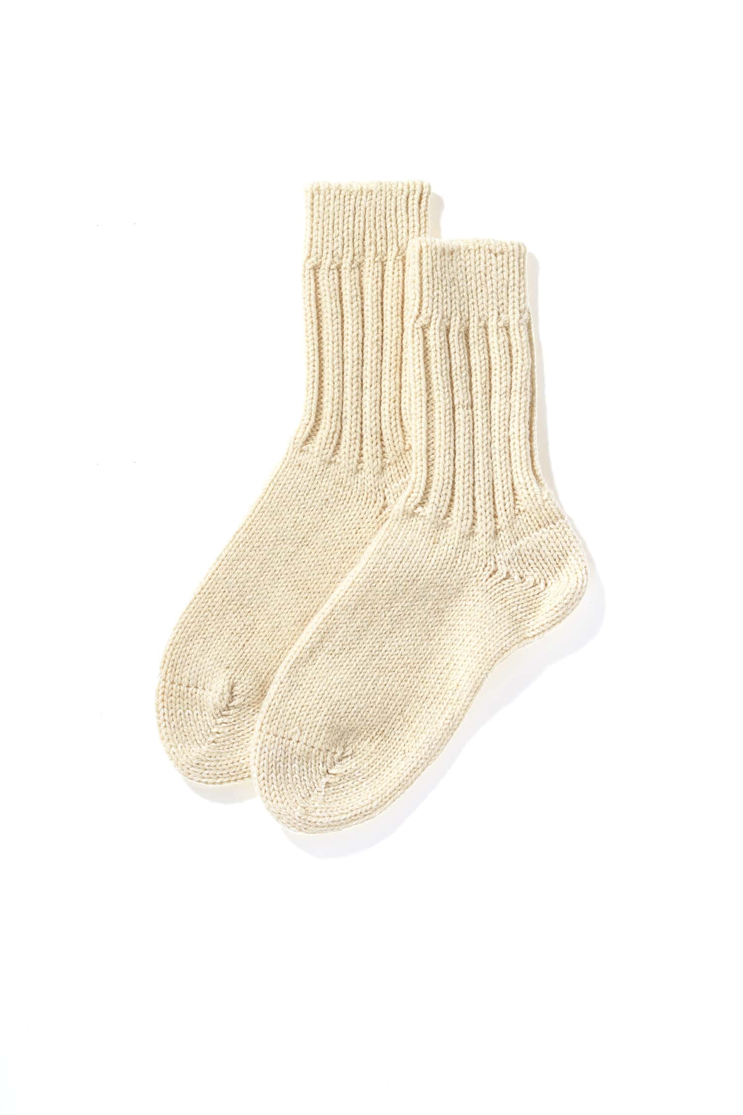 Dicke Finkhof-Socken aus reiner Bio-Schurwolle