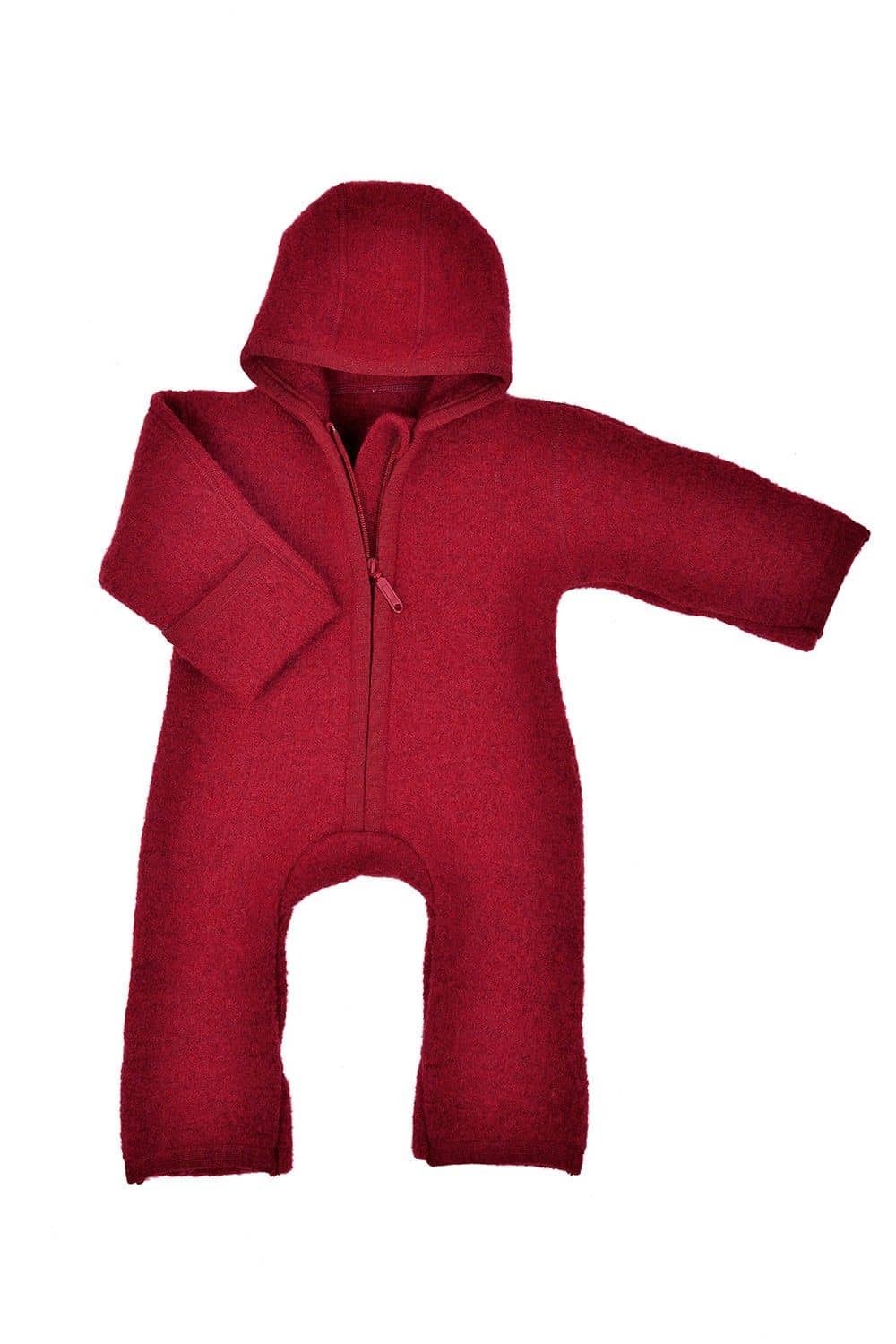 roter Walkoverall aus bio Wolle (kbT) vom Finkhof, Freisteller