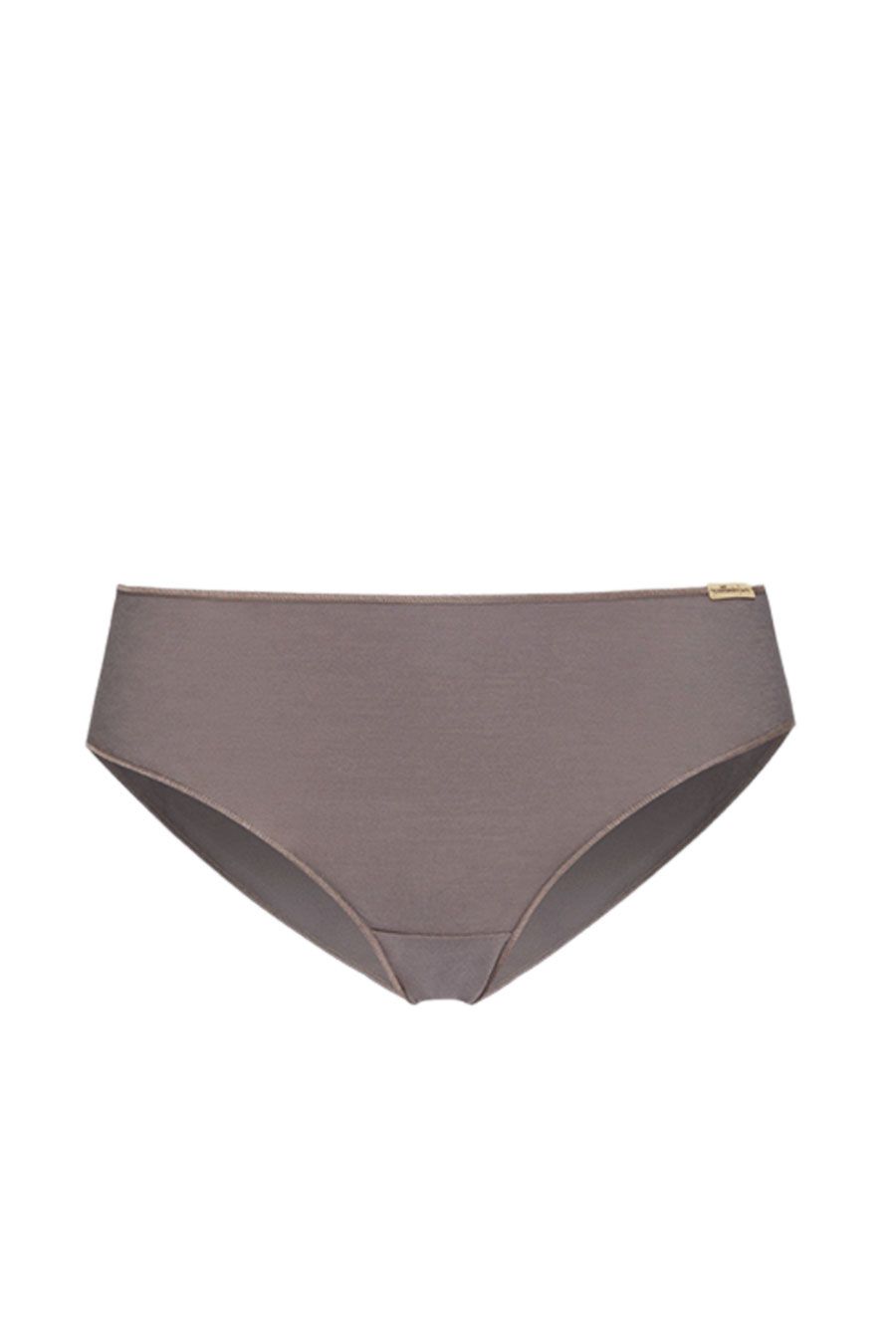 grauer Slip aus bio Baumwolle (kbA), Freisteller von vorne
