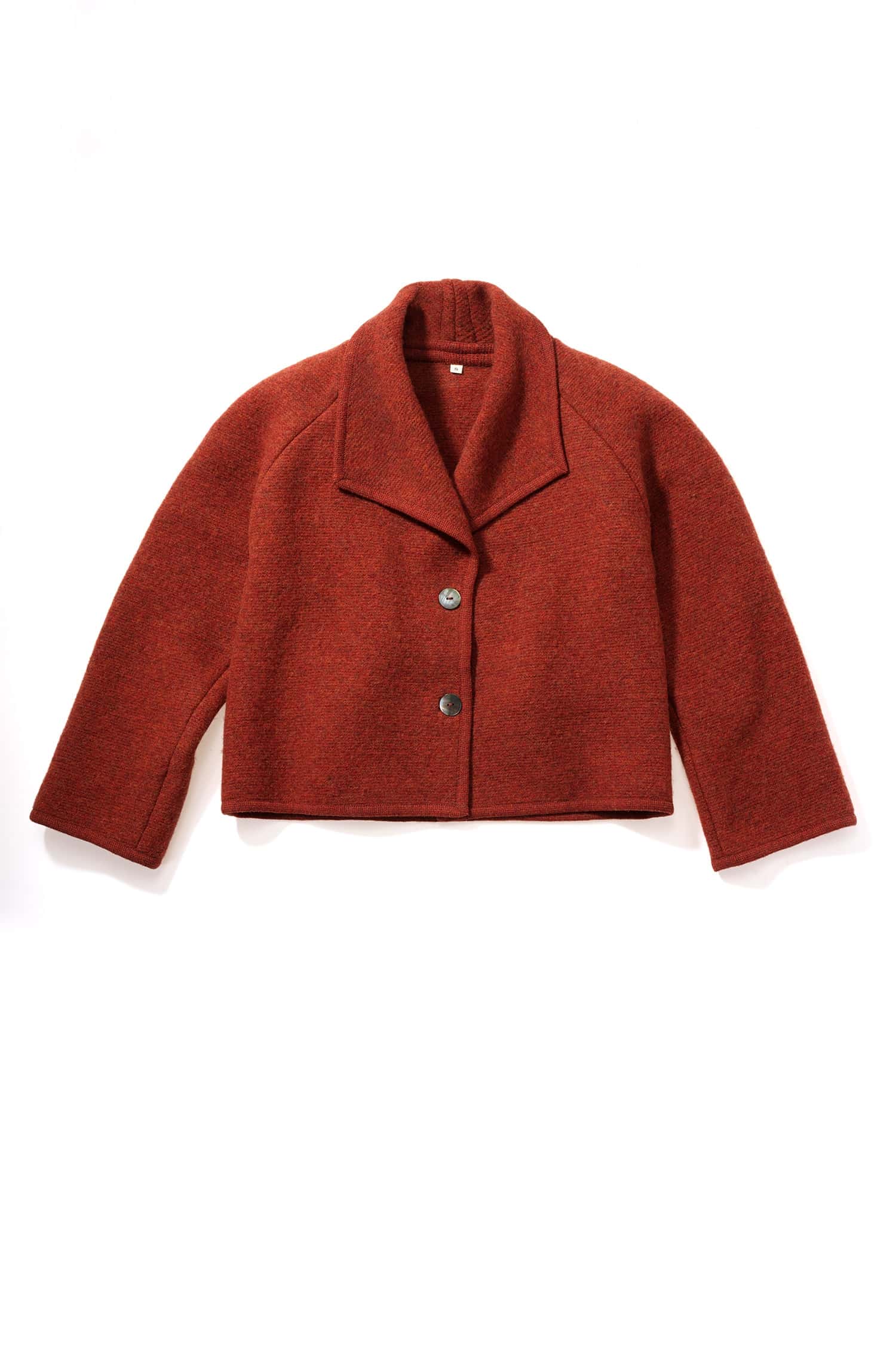Damen-Kurzjacke aus Finkhof Strickwalk aus Bio-Schurwolle