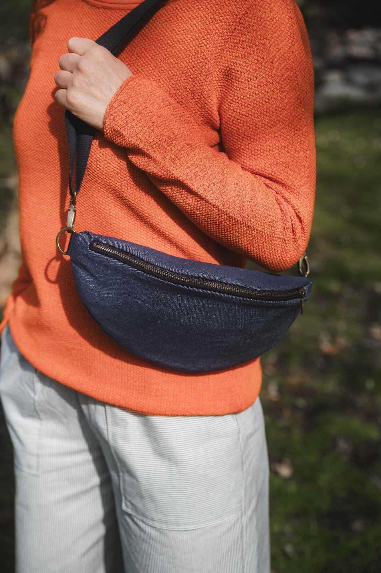 Hüft- und Schultertasche aus Bio-Baumwolle