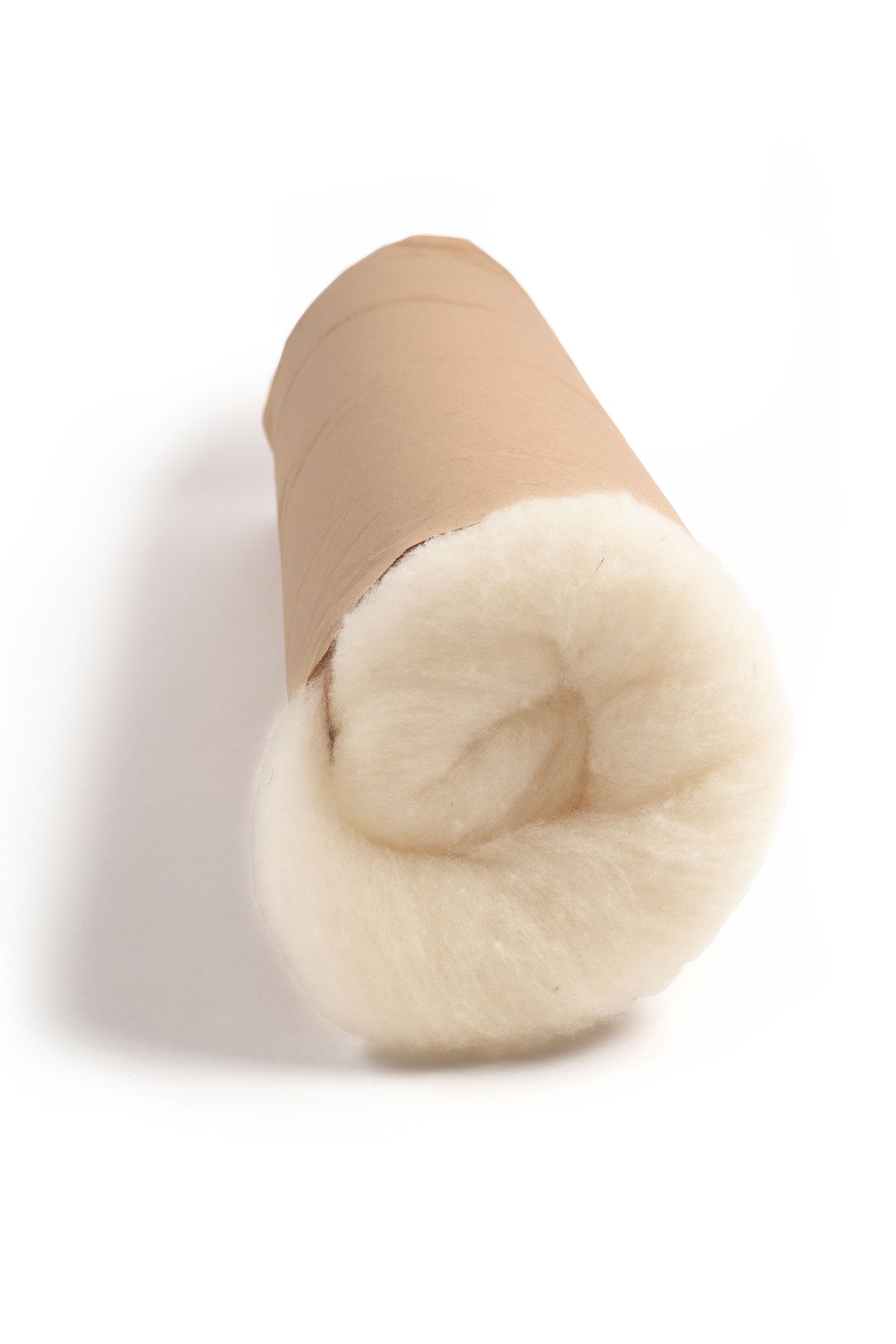 Fettvlies 500 g (kbT) aufgerolltes Fettvlies aus bio Wolle (kbT) vom Finkhof, Freisteller