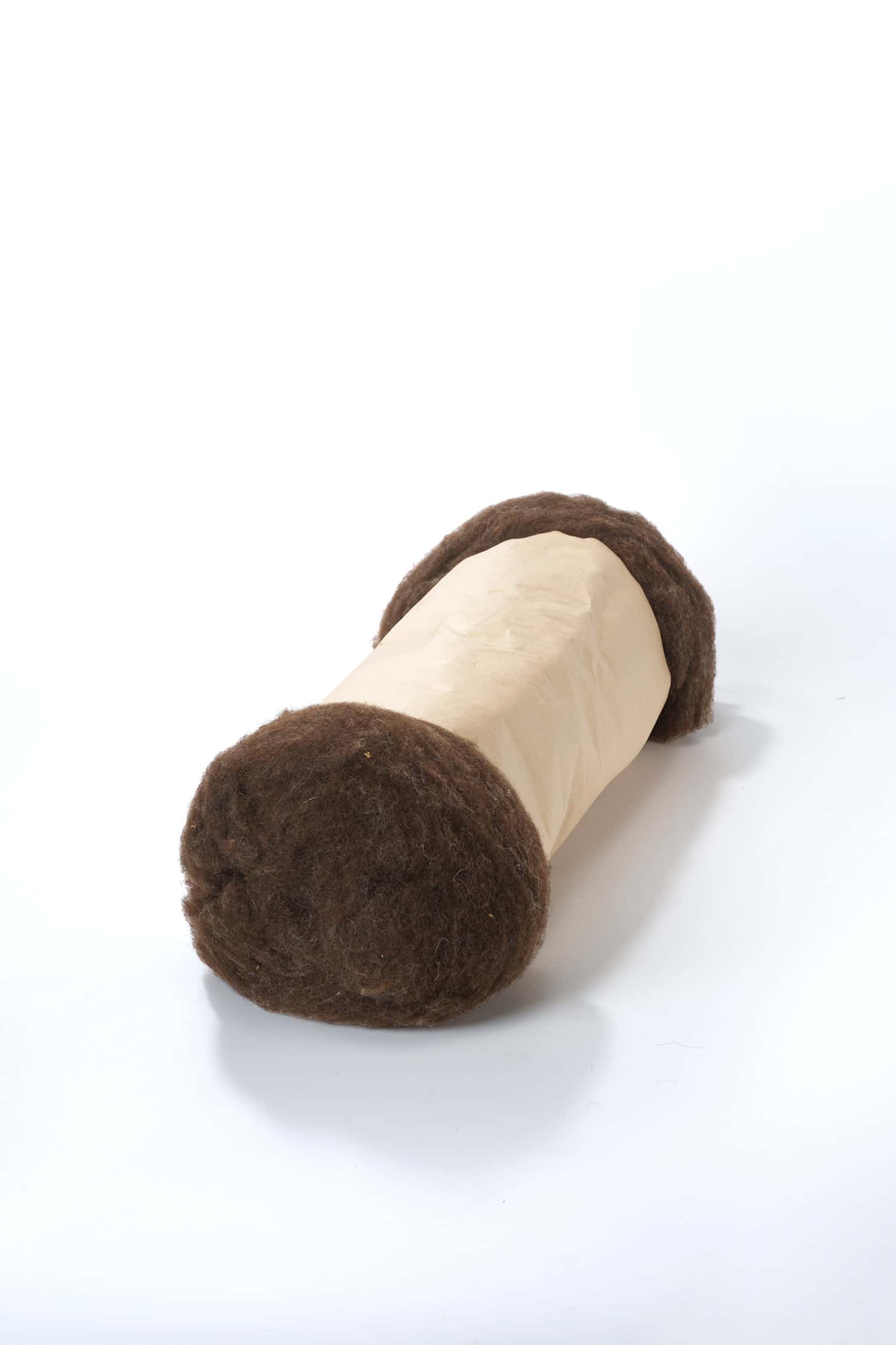 Wollvlies braun aus reiner Bio-Schurwolle