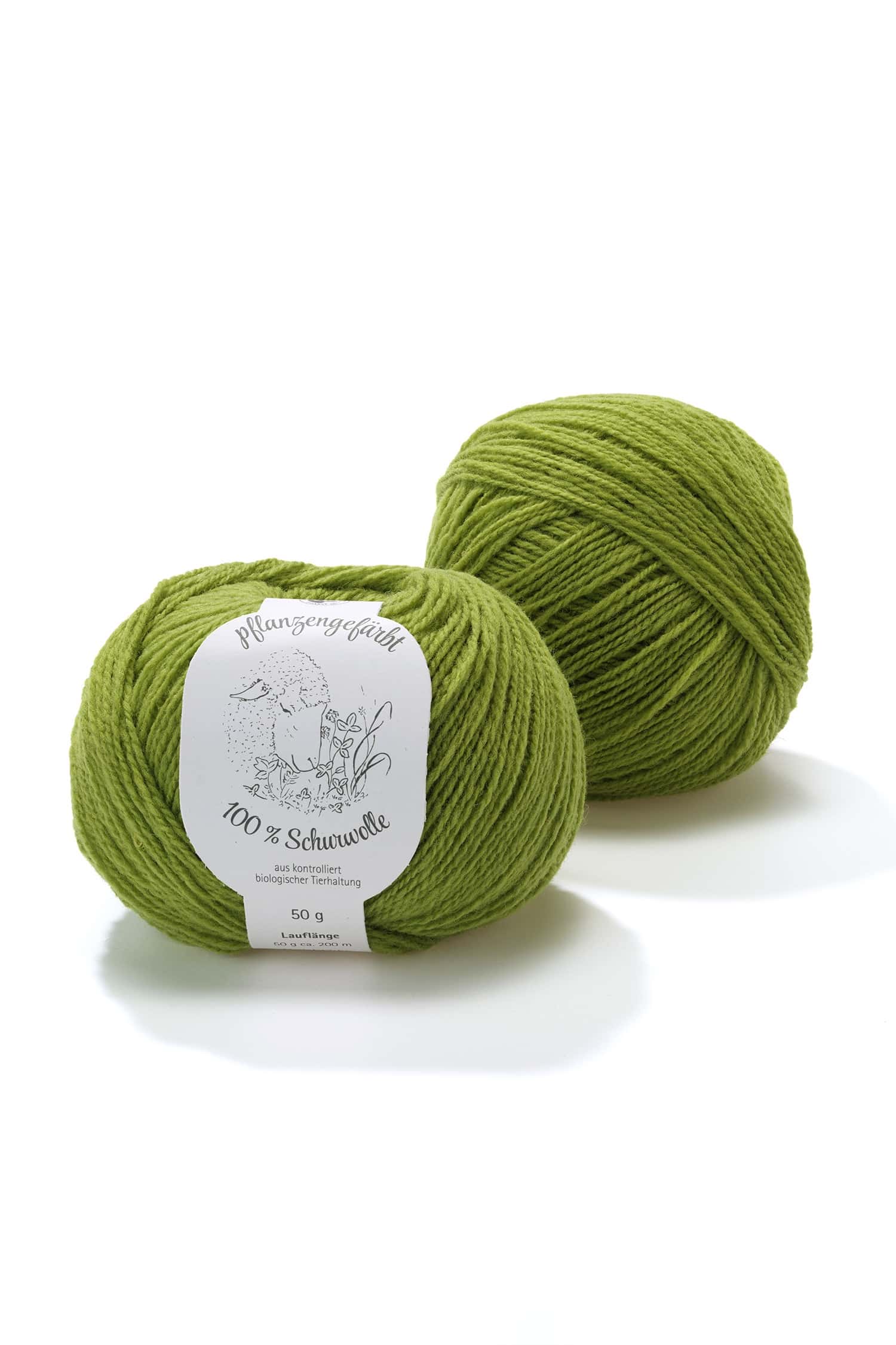 Finkhof Merinowolle pflanzengefärbt olive