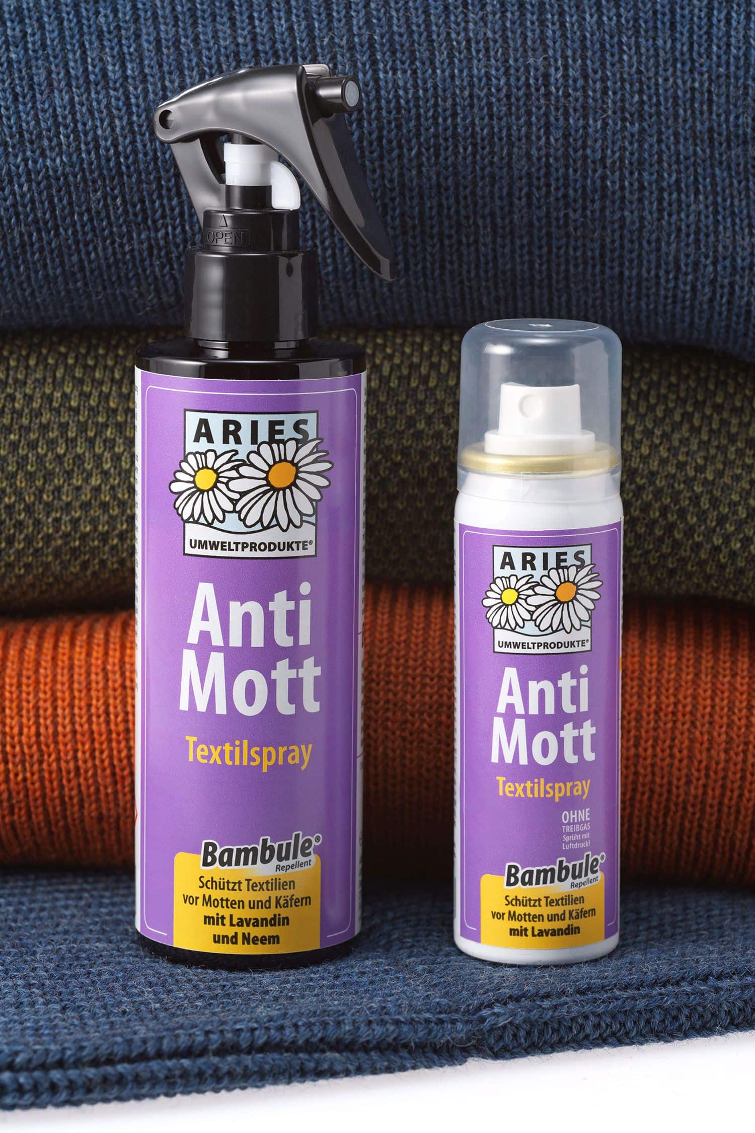 Textilspray Anti Mott Aries Anti Mott Textilspray in 50ml und 200ml