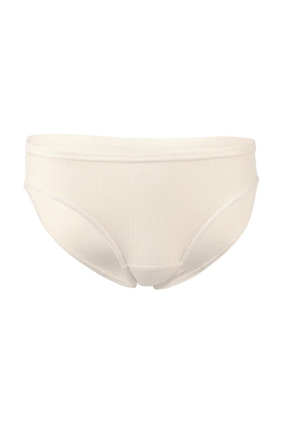 naturweißer Slip aus bio Baumwolle (kbA), Freisteller von vorne