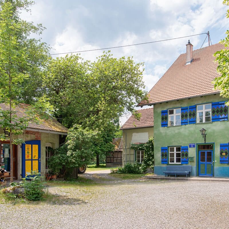 Blick auf den Hof