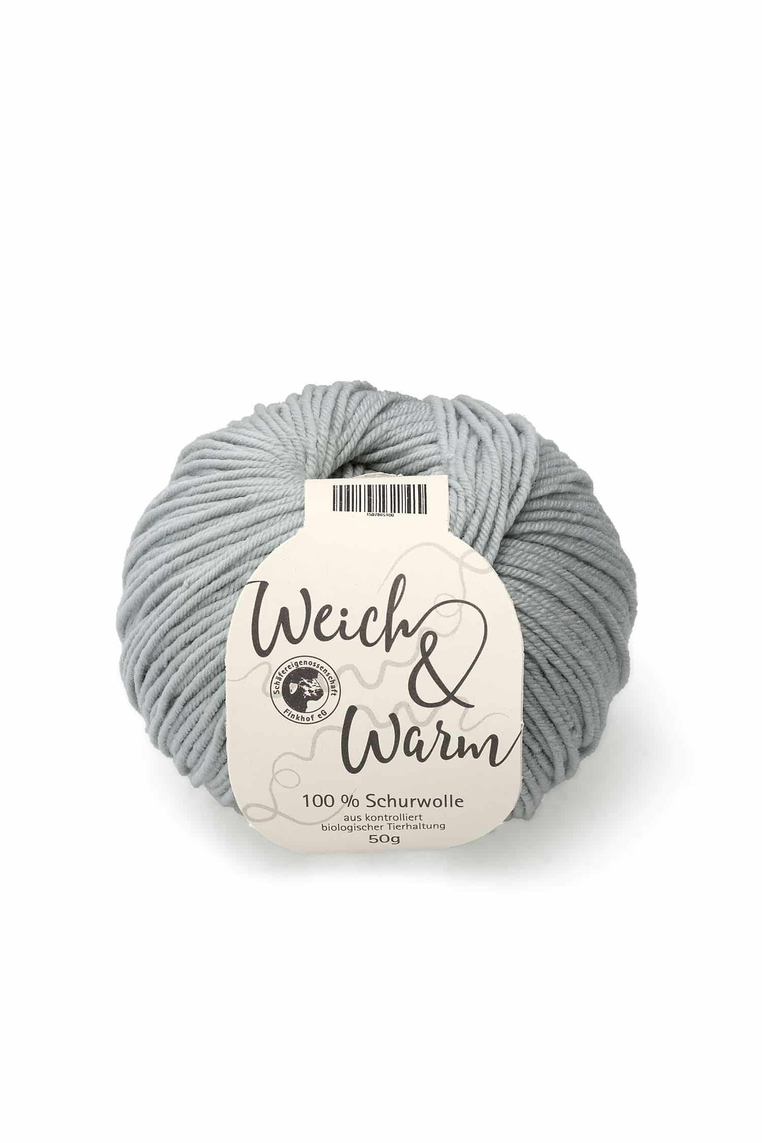 Merinowolle Weich & Warm silber Finkhof Merinowolle Weich&Warm in silber aus bio Wolle (kbT), Freisteller