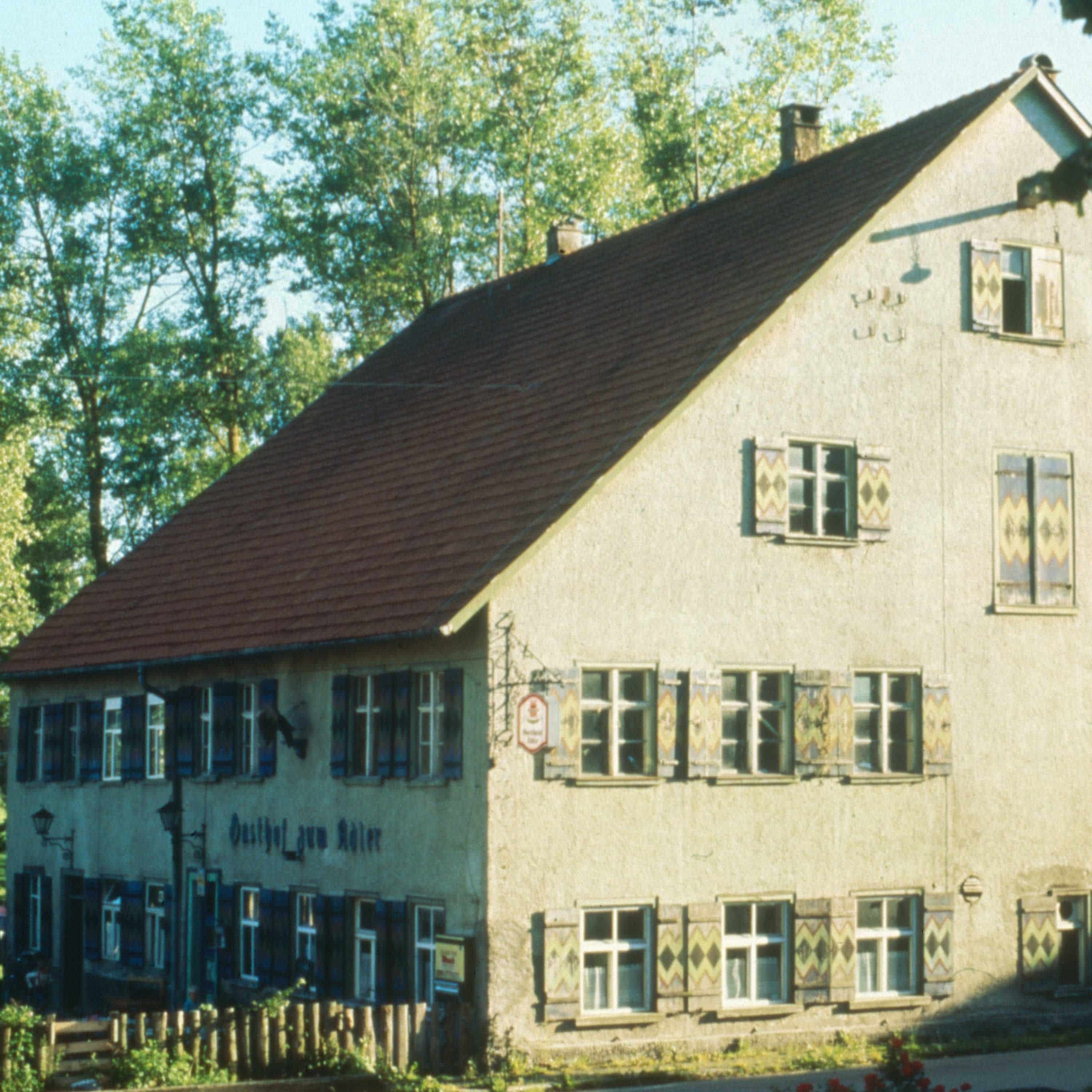 ehemaliger Gasthof zum Adler auf historischem Bild