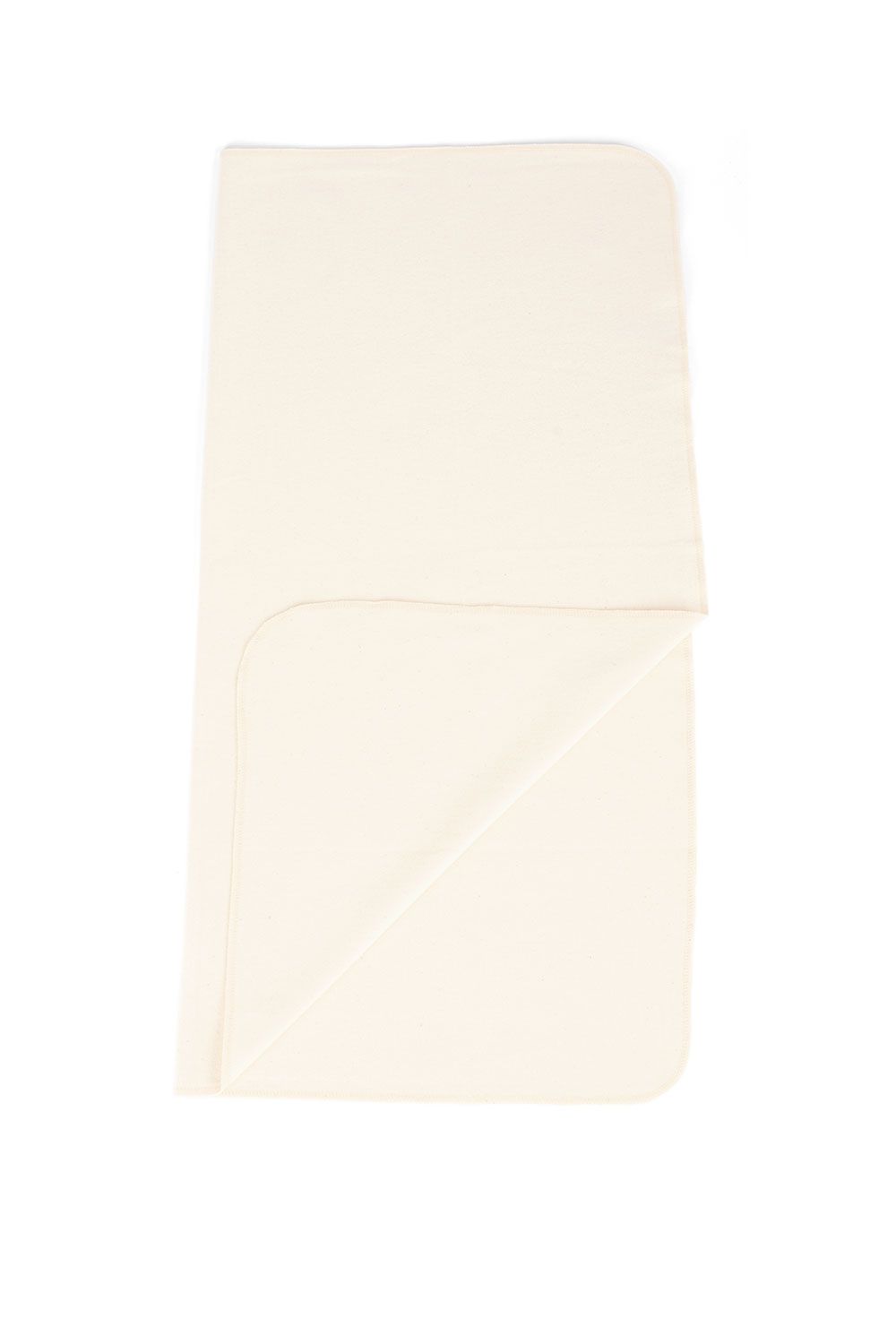 naturweißes Moltontuch aus bio Baumwolle (kbA), Freisteller