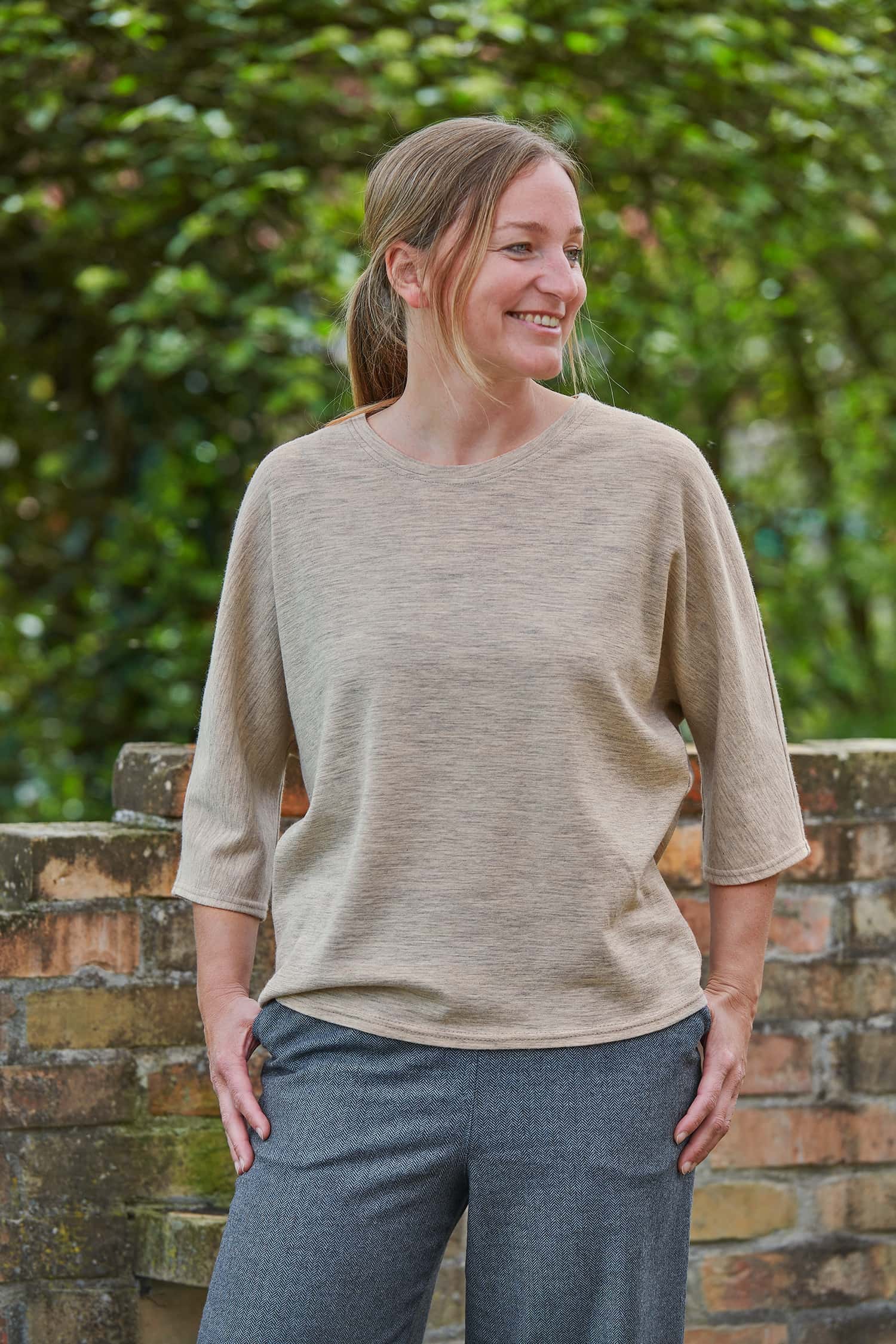 Oversize-Damen-Wollshirt aus reiner Bio-Schurwolle