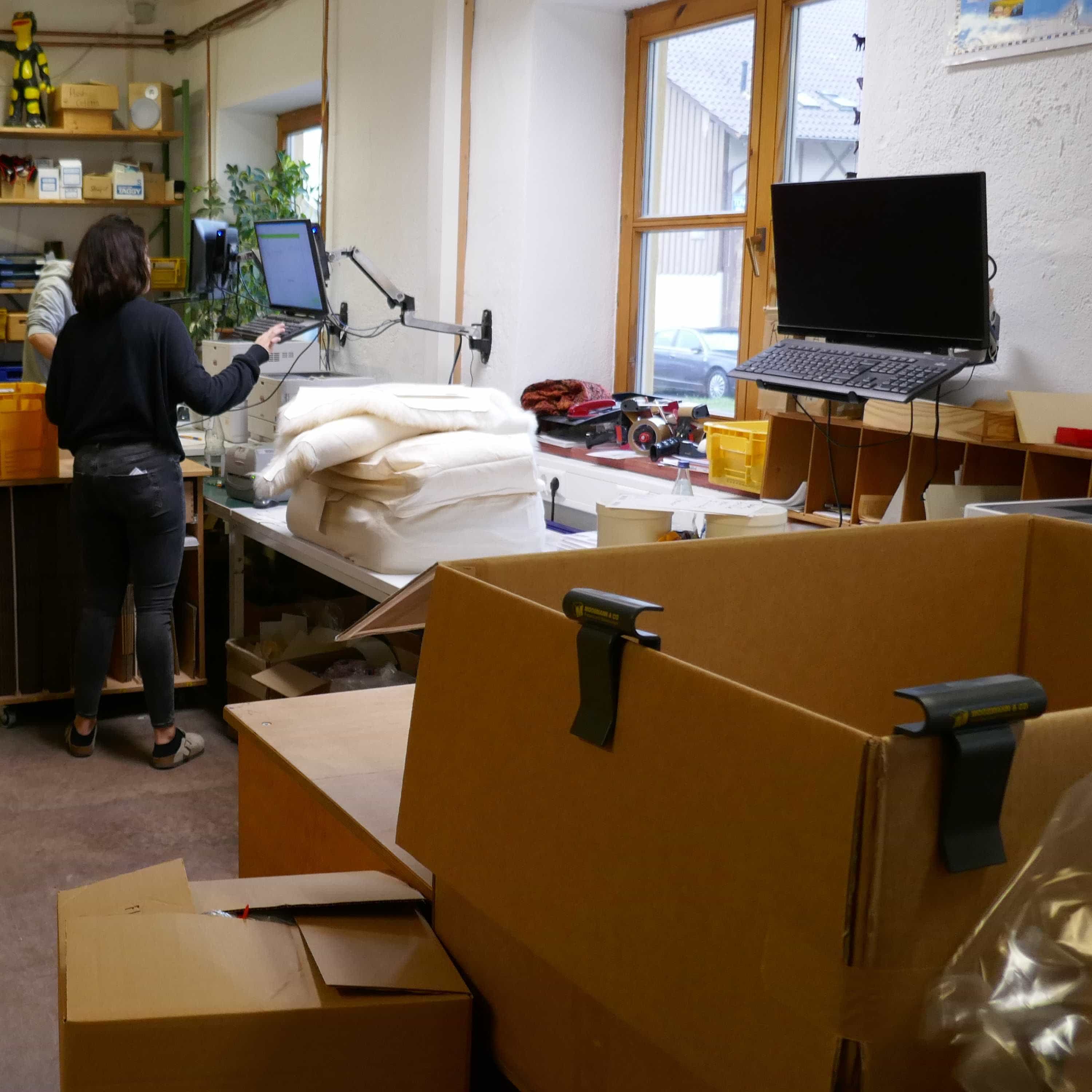 Finkhof Versandlager - Packbereich