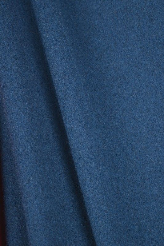 blauer Wollstoff aus bio Wolle (kbT)