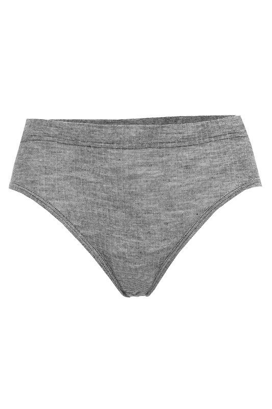 grauer Unterwäsche Damenslip aus bio Baumwolle (kbA), bio Wolle (kbT) und Seide, Freisteller von vorne