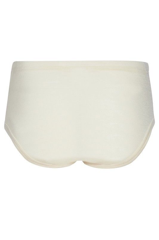 naturweißer Wollslip aus bio Wolle (kbT), Freisteller von hinten