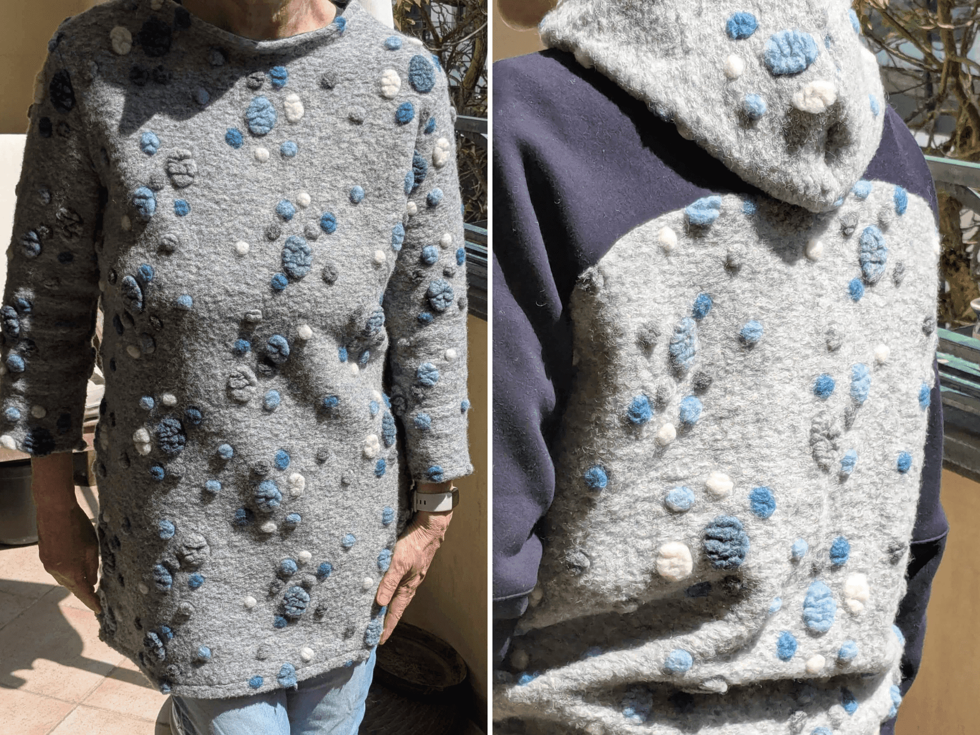 Stück für Stück #01: Kurzkleid und Hoodie aus Musterwalk