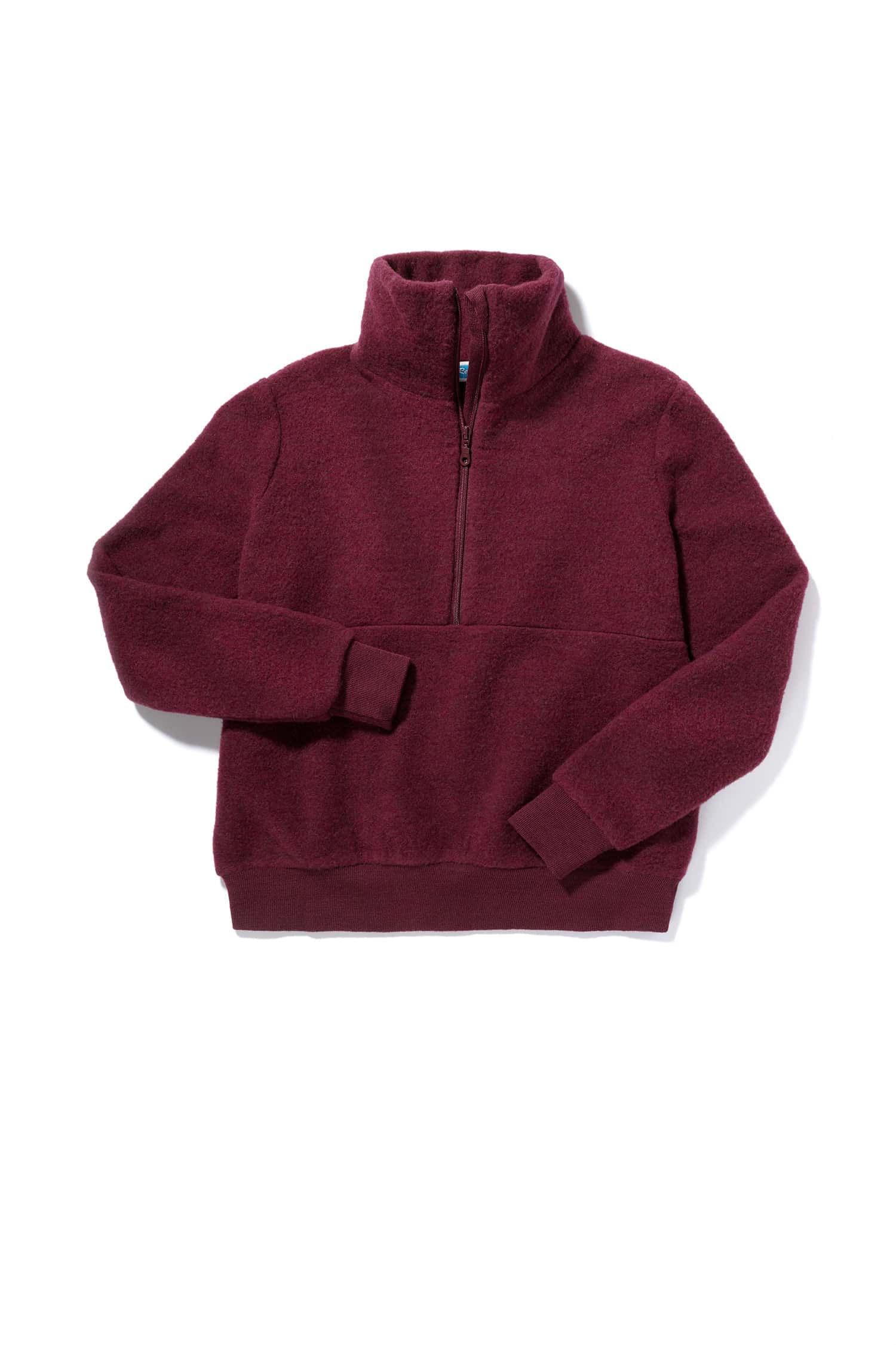 Wollfleece-Damen-Schlupfpullover aus reiner Bio-Schurwolle