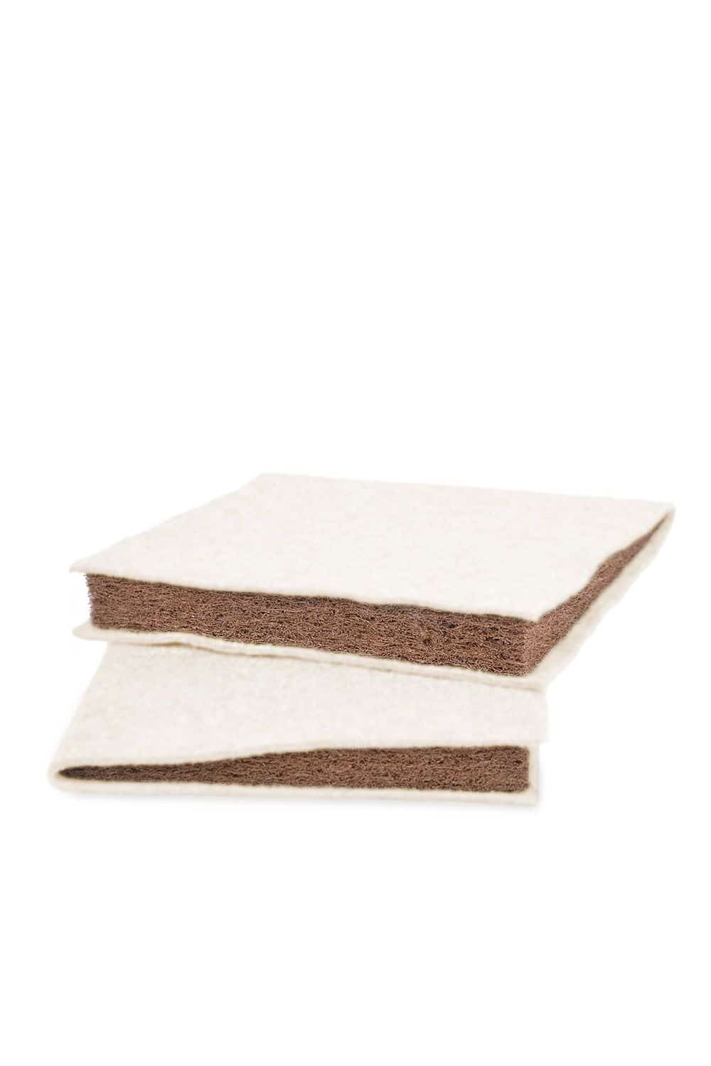 weiße Finkhof Keilkissen aus bio Wolle (kbT) und Kokos, Freisteller