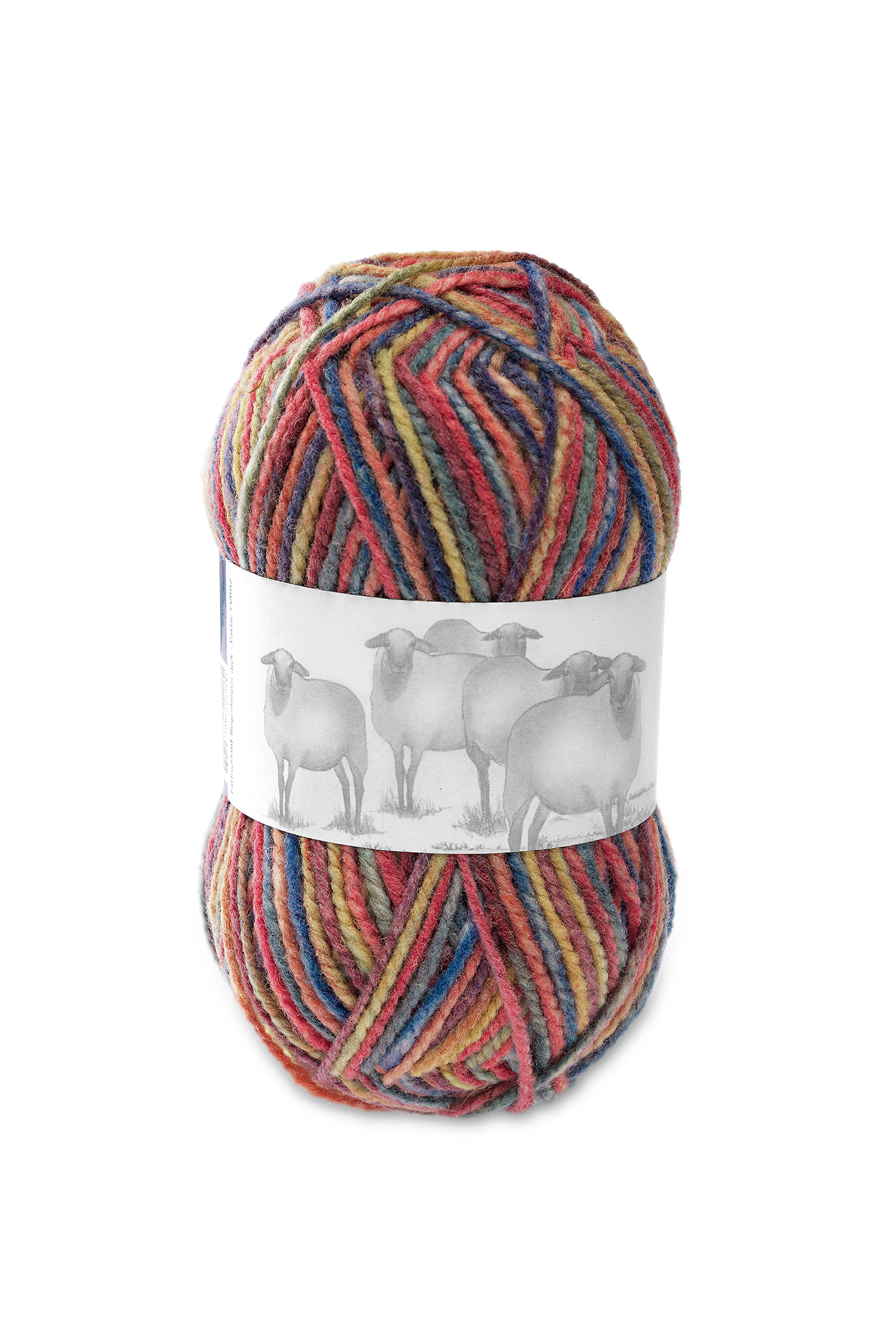 Finkhof Merinowolle dick Farbverlauf Regenbogen